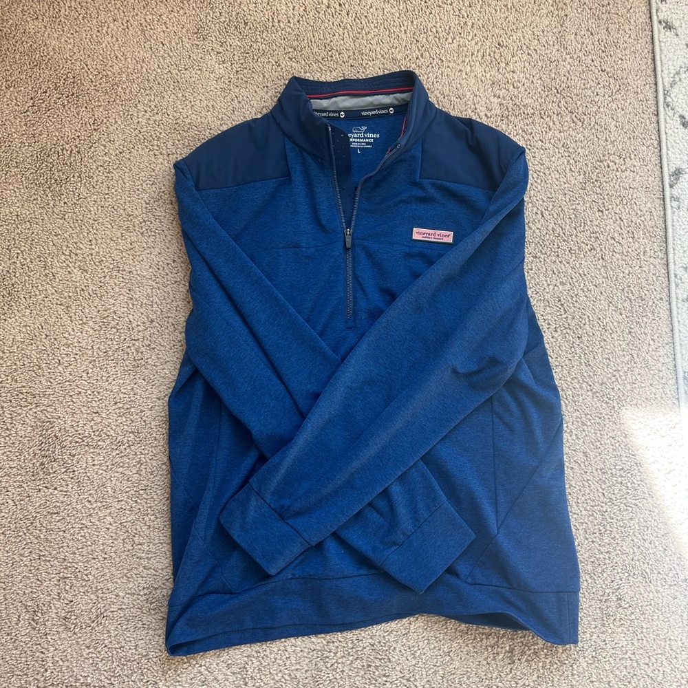 Vineyard Vines Navy Performance Quarter-Zip